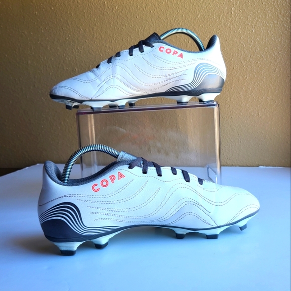 adidas Copa Sense .4 FxG - White/Solar Red/Iron Metallic Men Size 8.5 - Picture 4 of 13